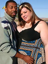 Gorgeous plumper Deserie shows off her excellent cock pleasing skills to satisfy a black guy